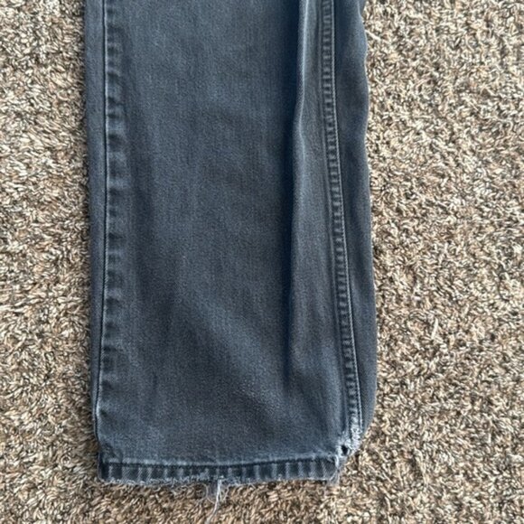 Vintage Levis Euro Wide Leg 32 x 35 Faded Black Jeans - Picture 6 of 12